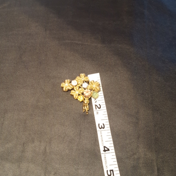 Monet Vintage Flower Bouquet Brooch - Picture 9 of 10